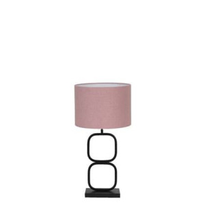 Light & Living Tafellamp Lutika|Livigno - Zwart|Roze - Ã30x67cm