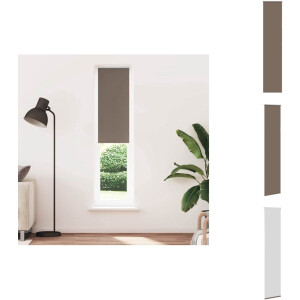 vidaXL - Rolgordijn - verduisterend - koffie - 40x210 - cm - stofbreedte - 35,7 - cm