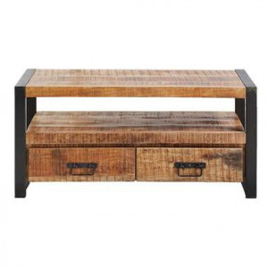 TV meubel Scott - metaal/hout - 20x110x45 cm - Leen Bakker