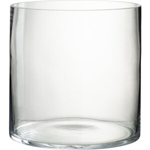 J-Line windlicht Rond - glas - transparant - large