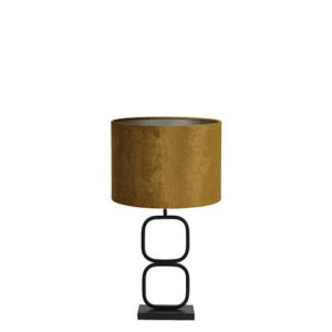 Light & Living Tafellamp Lutika|Gemstone - Zwart|Goud - Ã30x67cm