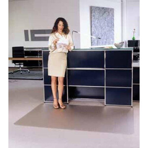 Floortex Vloerbeschermer / Bureaustoelmat PVC - 120x150cm voor zachte vloer