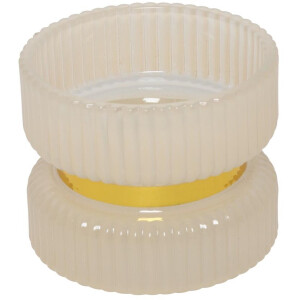 Kandelaar Sybel crème Ø9xH7cm