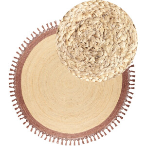 BELIANI MARTS - Vloerkleed - Beige/Bruin - 200 cm - Jute