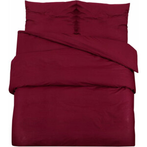 vidaXL - Dekbedovertrekset - lichtgewicht - 220x240 - cm - microvezel - bordeaux