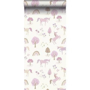 ESTAhome behang unicorns lila paars - 0.53 x 10.05 m - 139504