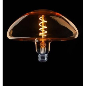 Paddenstoel XXL Filament spiraal LED 4w E27 240v 2200k dimbaar goud