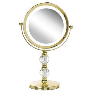 Beliani - CLAIRA - make-up spiegel - Goud - IJzer