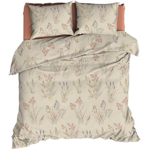 Romanette Farini Dekbedovertrek - Extra breed - 260x200/220 cm - Beige