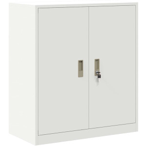 vidaXL - Opbergkast - Wit - 80 - x - 40 - x - 90 - cm - Staal