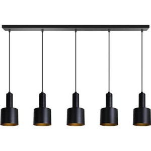 ETH Sledge Hanglamp 5x E27 Zwart