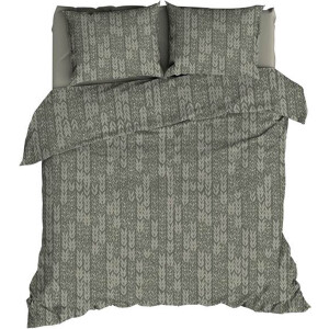 Romanette Barley Dekbedovertrek - Extra breed - 270x200/220 cm - Nordic green