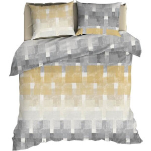 Romanette Brixen Dekbedovertrek - Lits-jumeaux - 240x200/220 cm - Beige/Grijs