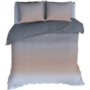 Romanette Grossarl Dekbedovertrek - Extra breed - 260x200/220 cm - Dovegrey