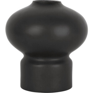 Present Time Vaas Eminent Sphere - Keramiek Zwart - Ø23x24,7cm