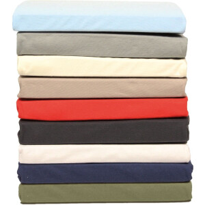 Polydaun hoeslaken - Jersey - ecru wit - 90x200/220 cm