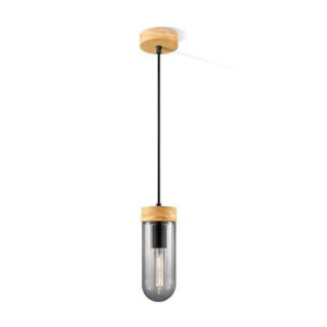 Home Sweet Home Hanglamp Capri - rook glas - 10x10x132cm