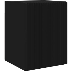 vidaXL - TV - Wandkast - Wandgemonteerd - Zwart - 30 - x - 31 - x - 40 - cm - Bewerkt - hout