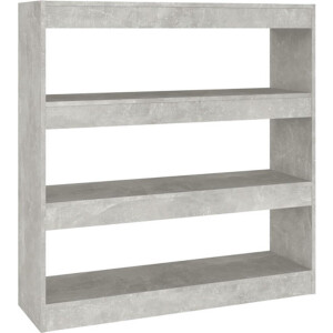 vidaXL - Boekenkast/kamerscherm - 100x30x103 - cm - betongrijs