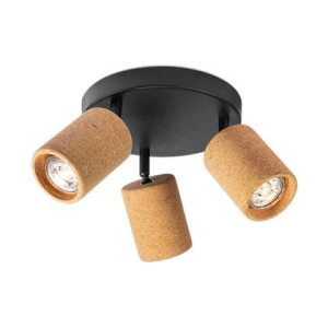 Home Sweet Home LED Opbouwspot Cork 3 - dimbare - Rond - zwart