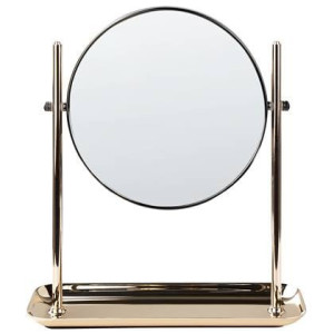 Beliani - FINISTERE - Make-up spiegel - Goud - IJzer