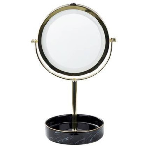 Beliani - SAVOIE - Make-up spiegel - Goud|Zwart - IJzer