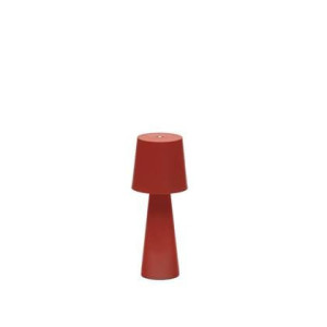 Kave Home - Arenys tafellampje met rood geschilderde afwerking