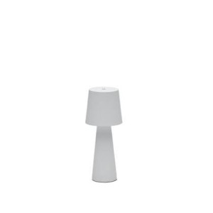 Kave Home - Arenys klein tafellampje met wit geschilderde afwerking