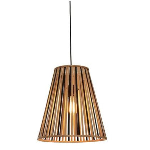 GOOD&MOJO Hanglamp Merapi - Bamboe|Zwart - 40x40x42cm