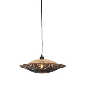 GOOD&MOJO Hanglamp Kalimantan - Bamboe|Zwart - Ã44cm