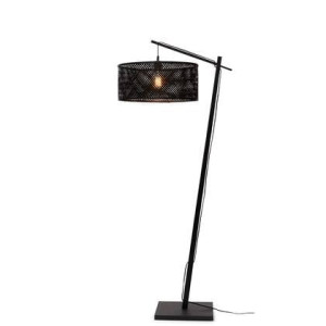 GOOD&MOJO Vloerlamp Java - Bamboe Zwart - 75x50x176cm