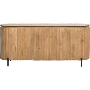 Leen Bakker - Dressoir Vito - Licht - 81x180x43 Cm - Mangohout - Bruin