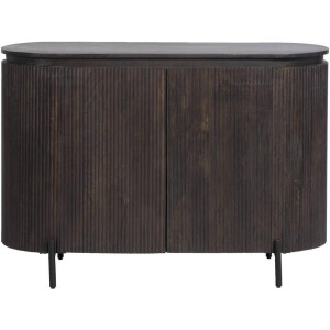 Leen Bakker - Dressoir Vito - Donker - 81x115x43 Cm - Mangohout - Bruin