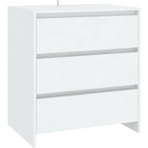 vidaXL - Dressoir - 70x41x75 - cm - bewerkt - hout - wit