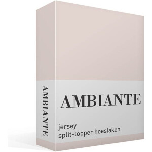 Ambiante Katoen - Splittopper Hoeslaken - 140x200/210 - Zand