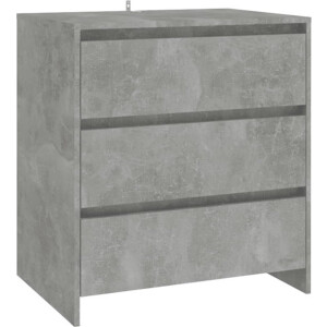 vidaXL - Dressoir - 70x41x75 - cm - bewerkt - hout - betongrijs