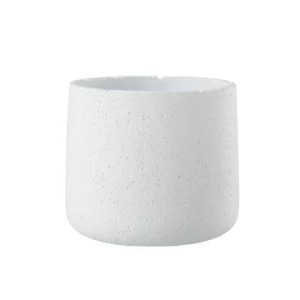 J-Line Bloempot Potine Cement Wit Large