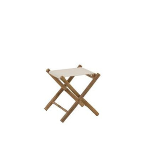J-Line Plooibaar stoel - bamboe| textiel - naturel| wit