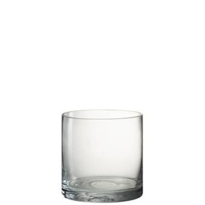 J-Line Vaas Cylinder Vola Glas Transparant Small