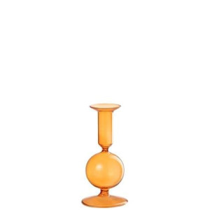 J-Line Kaarshouder 1 Bal Glas Oranje Small