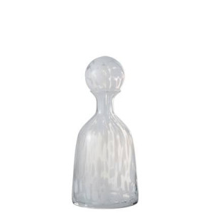 J-Line Fles+Stop Stip Decoratief Laag Glas Transparant|Wit Small