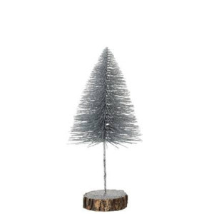 J-Line Kerstboom - kunststof - zilver - large