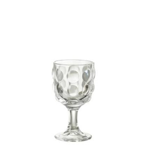 J-Line Bubble wijnglas - glas - transparant - 6x