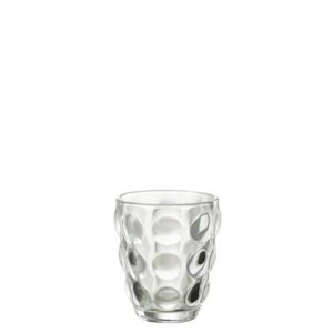J-Line Bubble glas - drinkglas - transparant - 6x