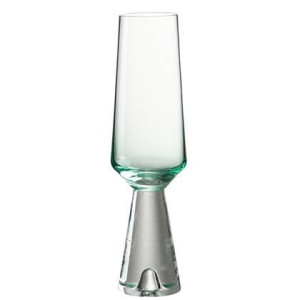J-Line Walker champagneglas - glas - transparant| azuur - 4x