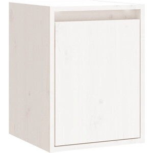 vidaXL Wandkast 30x30x40 cm massief grenenhout wit - Wandkast - Wandkasten - Houten Wandkast - Hangkast