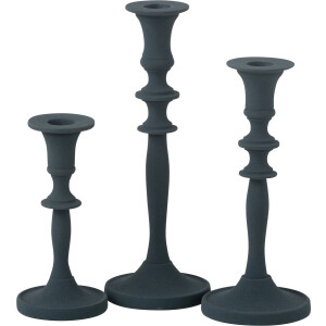 J-Line kaarshouder Klassiek - aluminium - blauw - 3 stuks
