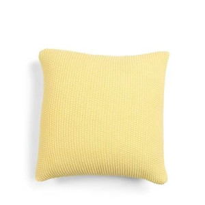 Marc O'Polo Nordic knit Sierkussen vierkant Pale Yellow 50 x 50 cm