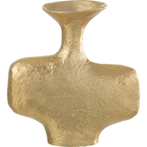 J-Line vaas Moderna - aluminium - goud - 21 cm hoog