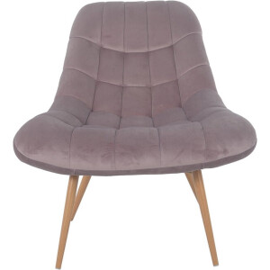 Fauteuil Louis Roze - Fluweel - Zithoogte 50 cm